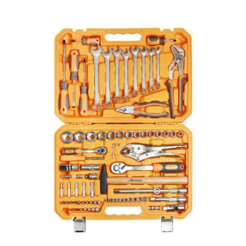 Набор инструментов универсальный 78 предметов + фонарь, пласт.кейс <b>AIRLINE AT-78-07</b>