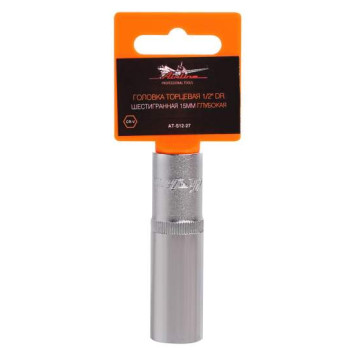 Головка торцевая 1/2" DR шестигранная 15мм глубокая <b>AIRLINE AT-S12-27</b>