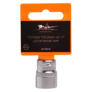 Головка торцевая 3/8" DR шестигранная 16мм <b>AIRLINE AT-S38-09</b>