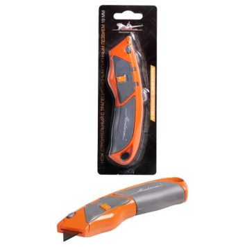 Нож строительный с трапециевидным сменным лезвием 19мм <b>AIRLINE AT-SOK-04</b>