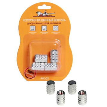 Колпачки на шинный вентиль, декоративный <b>AIRLINE AVC-03</b>