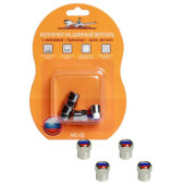 Колпачки на шинный вентиль с эмблемой «Триколор» <b>AIRLINE AVC-05</b>