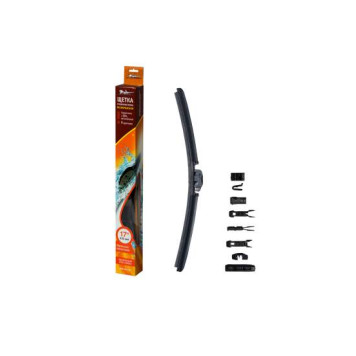 Щетка стеклоочистителя 430 мм (17" ) бескаркасная, 10 адаптеров <b>AIRLINE AWB-BK-430</b>