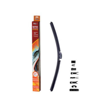 Щетка стеклоочистителя 530 мм (21" ) бескаркасная, 10 адаптеров <b>AIRLINE AWB-BK-530</b>
