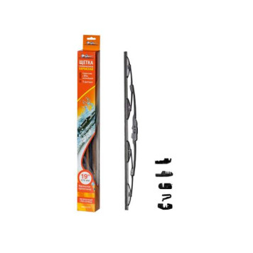 Щетка стеклоочистителя 475 мм (19" ) каркасная, 4 адаптера <b>AIRLINE AWB-K-475</b>