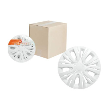 Колпаки колесные 13" "Лион", белый, карбон, компл. 2 шт. <b>AIRLINE AWCC-13-03</b>