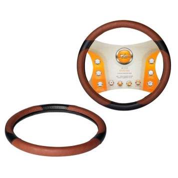 Оплетка из искусственной кожи, цвет - коричневый/черный, 40 см / L <b>AIRLINE AWC-CM-05L</b>