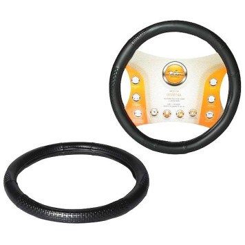 Оплетка из искусственной кожи с тиснением, цвет - черный, 40 см / L <b>AIRLINE AWC-SL-03L</b>