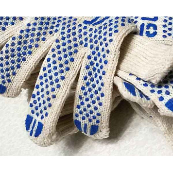 Перчатки ХБ с ПВХ покрытием, белые, (1 пара), 42гр., 150Т/7,5 класс <b>AIRLINE AWG-C-02</b>-1