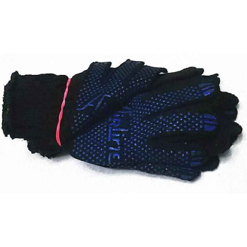 Перчатки ХБ с ПВХ покрытием, черные, (5 пар), 140Т/7,5 класс <b>AIRLINE AWG-C-03</b>-1