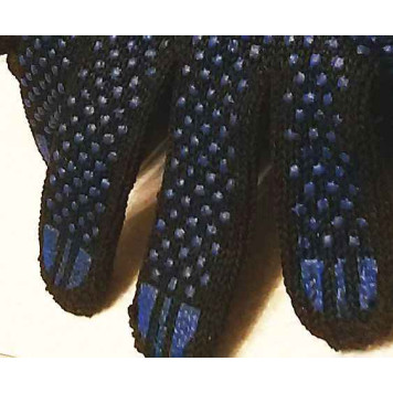 Перчатки ХБ с ПВХ покрытием, черные, (5 пар), 140Т/7,5 класс <b>AIRLINE AWG-C-03</b>-2