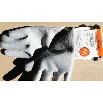 Перчатки нейлоновые с цельным ПУ покрытием ладони <b>AIRLINE AWG-N-02</b>-2
