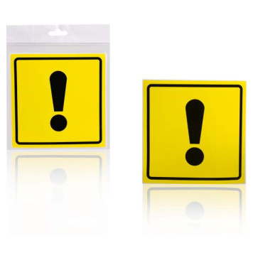 Знак "Начинающий водитель" ГОСТ, наружный, самоклеящийся (150*150 мм), в уп. 1шт. <b>AIRLINE AZN03</b>