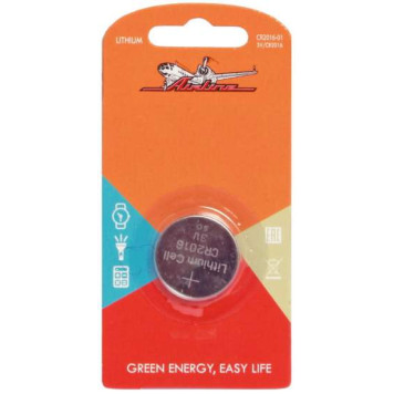 Батарейка CR2016 3V для брелоков сигнализаций литиевая 1 шт. <b>AIRLINE CR2016-01</b>