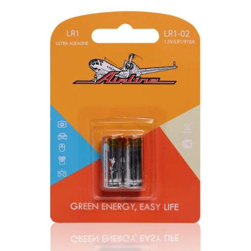 Батарейка LR1/910A щелочная 2 шт. <b>AIRLINE LR1-02</b>