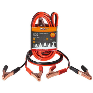 Провода прикуривания 500А (4м, 12/24В) (серия STANDARD) <b>AIRLINE SA-500-10S</b>