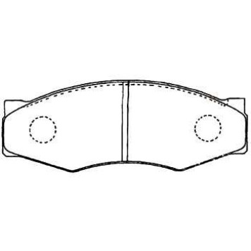 Колодки тормозные дисковые передние подходят для Nissan Navara D21 85-01 <b>AKEBONO AN-127K</b>-1