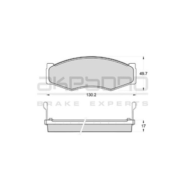 Колодки тормозные дисковые передние подходят для NISSAN CEDRIC/GLORIA (Y30, Y31), ISUZU ELF 1T <b>AKEBONO AN-130WK</b>