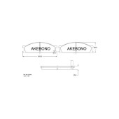 Колодки тормозные дисковые передние ISUZU ELF, NISSAN CARVAN (E24) <b>AKEBONO AN-212WK</b>