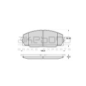 Колодки тормозные дисковые передние TOYOTA DYNA TOYOACE (<1.5T) <b>AKEBONO AN-247K</b>