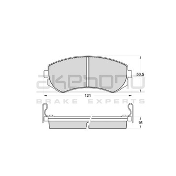 Колодки тормозные дисковые задние подходят для NISSAN Patrol/Safari (Y61) <b>AKEBONO AN-277WK</b>