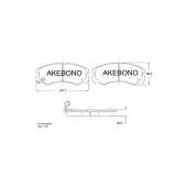 Колодки тормозные дисковые подходят для ISUZU TROOPER 92- / OPEL FRONTERA <b>AKEBONO AN-386WK</b>