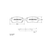 Колодки тормозные дисковые передние подходят для Toyota Camry V20 <b>AKEBONO AN-394WK</b>