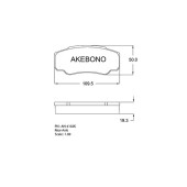 Комплект тормозных колодок, дисковый тормоз <b>AKEBONO AN-4102K</b>