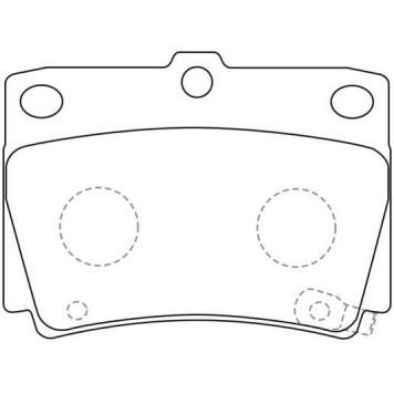 Колодки тормозные дисковые задние MITSUBISHI Montero (Pajero) 08-14 <b>AKEBONO AN-468WK</b>-1