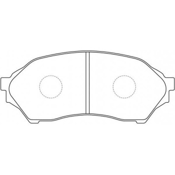 Колодки тормозные дисковые передние MAZDA 323F (BJ) <b>AKEBONO AN-602K</b>-1