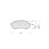 Колодки тормозные дисковые передние MAZDA 323F (BJ) <b>AKEBONO AN-602K</b>