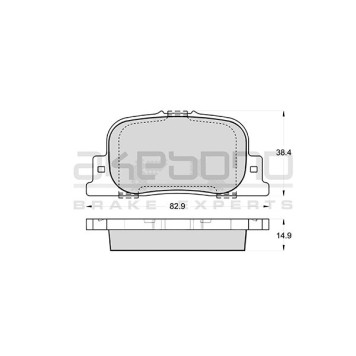 Колодки тормозные дисковые задние подходят для TOYOTA CAMRY/WINDOM/MARK II (_V20/_V21), CALDINA _T24 <b>AKEBONO AN-604K</b>