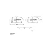 Колодки тормозные дисковые передние подходят для TOYOTA COROLLA (E12), bB -04, PRIUS 00-, YARIS (P10), WILL <b>AKEBONO AN-634WK</b>