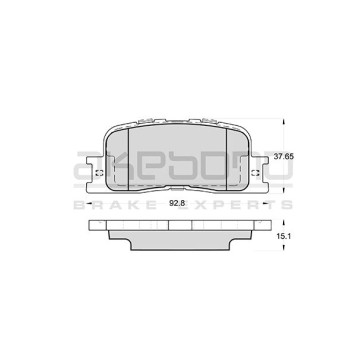 Колодки тормозные дисковые задние Toyota Camry V30 <b>AKEBONO AN-659K</b>