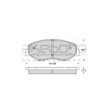 Колодки тормозные дисковые передние подходят для HONDA CR-V II, ELEMENT YH2 <b>AKEBONO AN-663WK</b>