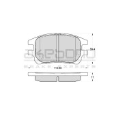 Колодки тормозные дисковые передние подходят для Lexus RX300 (MCU15) 01- <b>AKEBONO AN-678WK</b>
