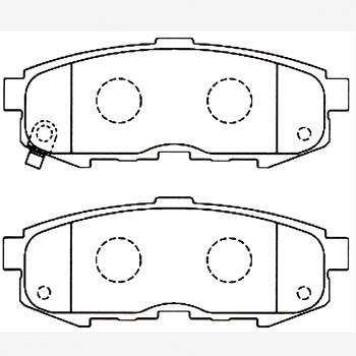Колодки тормозные дисковые задние Mazda MPV II LW 02-06 <b>AKEBONO AN-704WK</b>