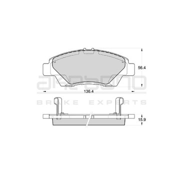 Тормозные колодки дисковые <b>AKEBONO AN-763WK</b>