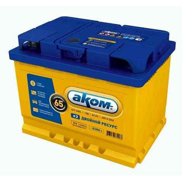 Аккумулятор Аком + EFB 65Ач обратный (- +) 6СТ65.0EFB