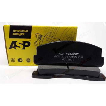 Колодки тормозные передние ВАЗ 2121 Нива <b>ASP K260205</b>