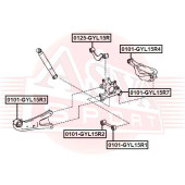 Сайлентблок, рычаг независимой подвески колеса <b>ASVA 0101GYL15R7</b>