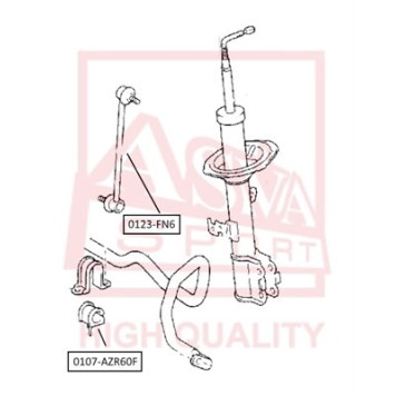 Втулка, стабилизатор <b>ASVA 0107AZR60F</b>
