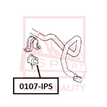 Втулка, стабилизатор <b>ASVA 0107IPS</b>