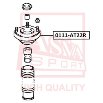 Подвеска, амортизатор <b>ASVA 0111AT22R</b>