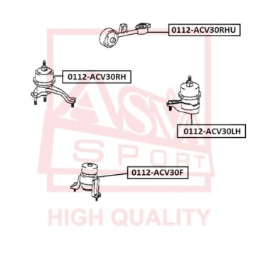 Опора двигателя <b>ASVA 0112ACV30F</b>