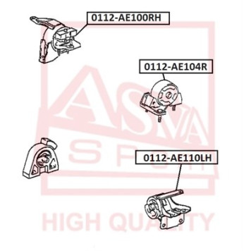 Опора двигателя <b>ASVA 0112AE110LH</b>