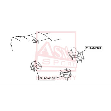 Опора двигателя <b>ASVA 0112GXE10R</b>