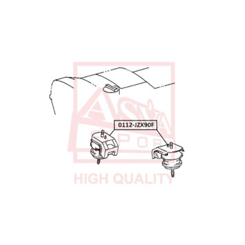 Опора двигателя <b>ASVA 0112JZX90F</b>