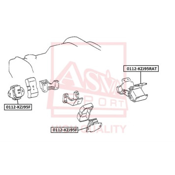 Опора двигателя <b>ASVA 0112KZJ95F</b>