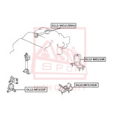 Опора двигателя <b>ASVA 0112MCU15LH</b>